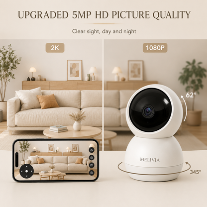 MELIVIA™ Smart Baby Monitor Camera | 2K HD