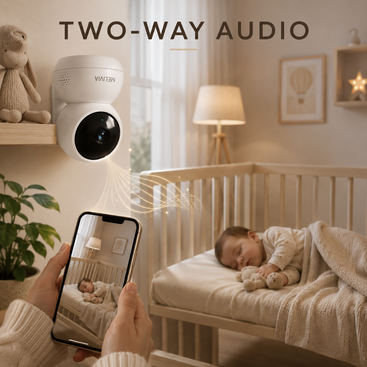 MELIVIA™ Smart Baby Monitor Camera | 2K HD