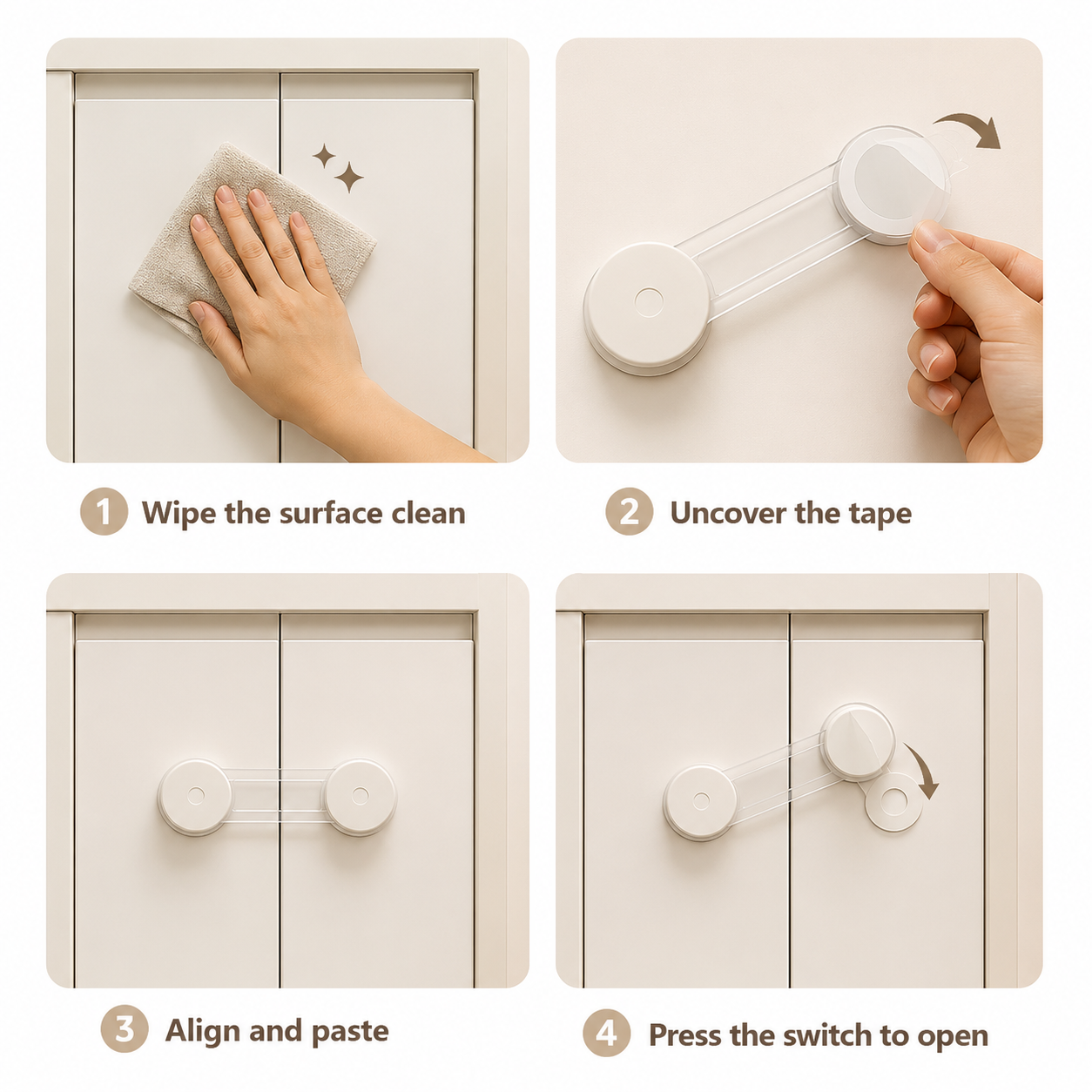 MELIVIA™  Drawer & Cabinet Locks | 5-Pack 10-Pack 15-Pack