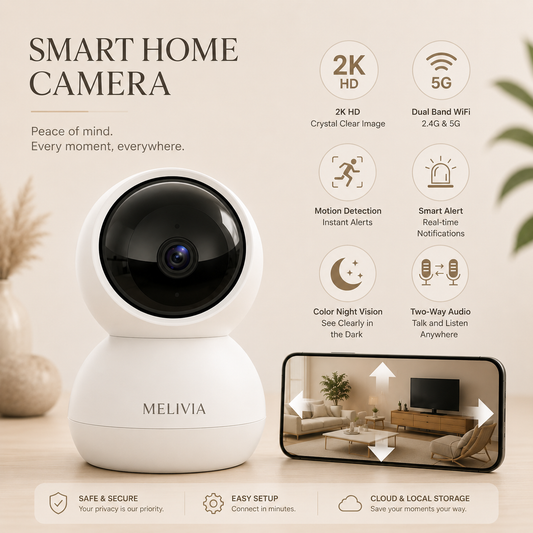 MELIVIA™ Smart Baby Monitor Camera | 2K HD