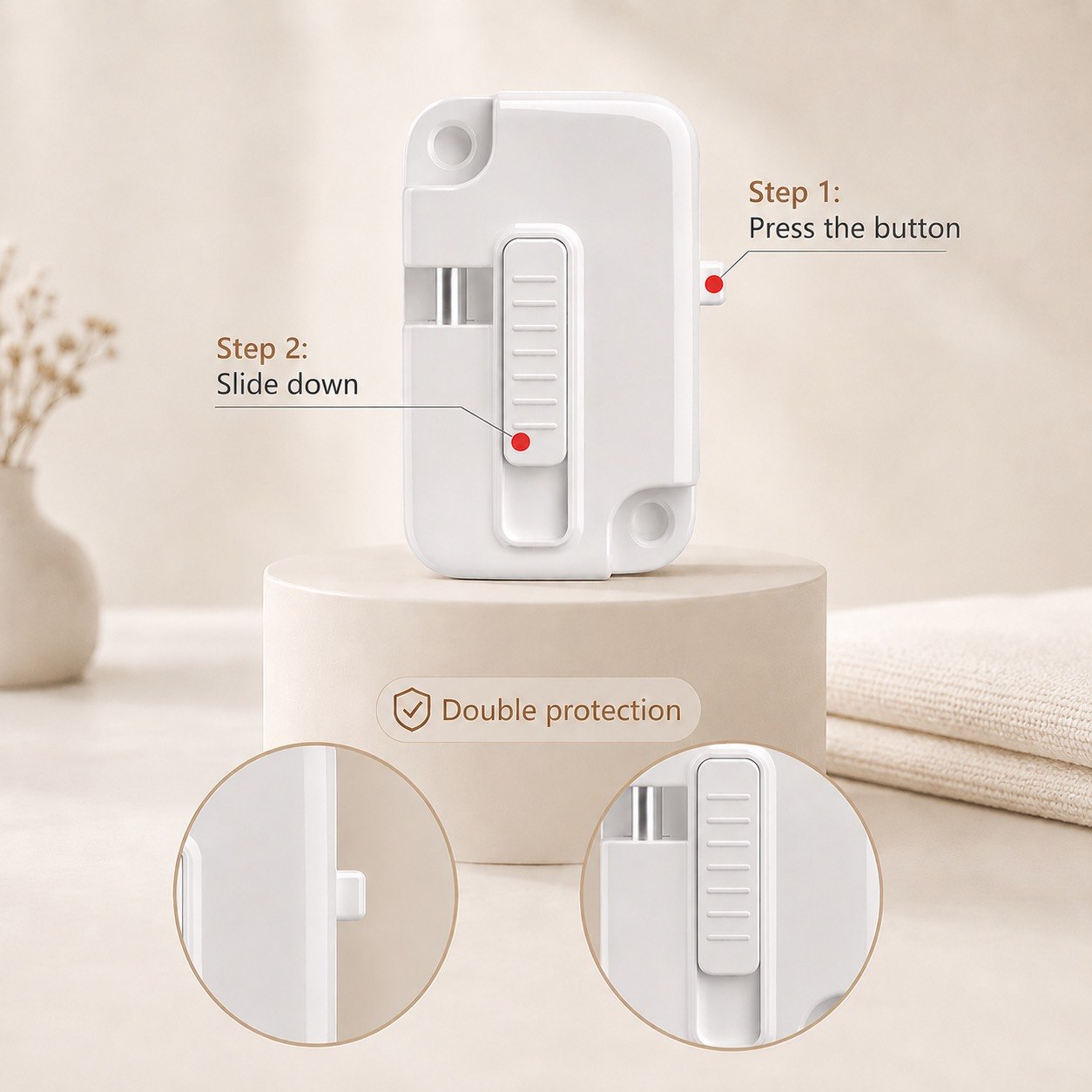 MELIVIA™  Adjustable Window Safety Restrictor – 4 Pack