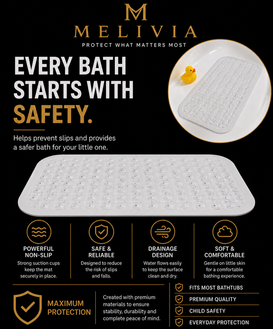 Premium non-slip bath and shower mat.